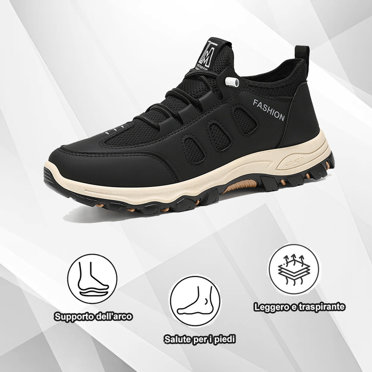 (🔥50% di sconto oggi - prendilo!) Scarpe ortopediche premium ed eleganti 👞 - Design ergonomico per alleviare il dolore