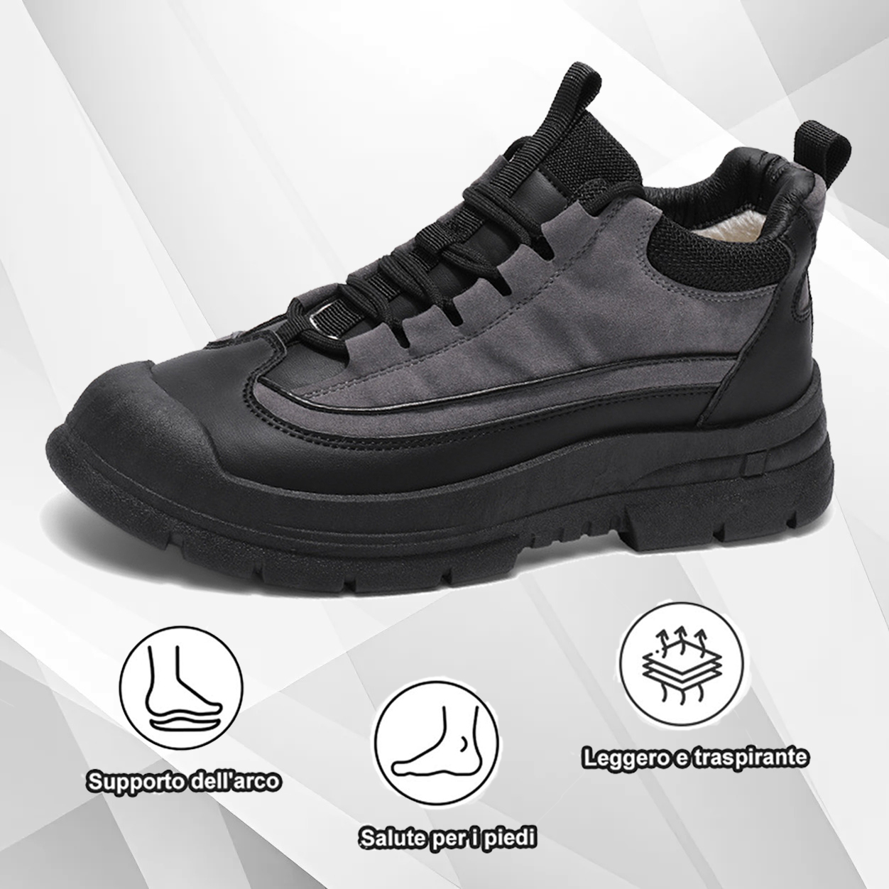 (🔥50% di sconto oggi - prendilo!) Scarpe ortopediche premium ed eleganti 👞 - Design ergonomico per alleviare il dolore