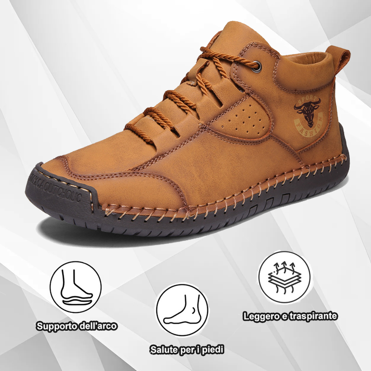 (🔥50% di sconto oggi - prendilo!) Scarpe ortopediche premium ed eleganti 👞 - Design ergonomico per alleviare il dolore