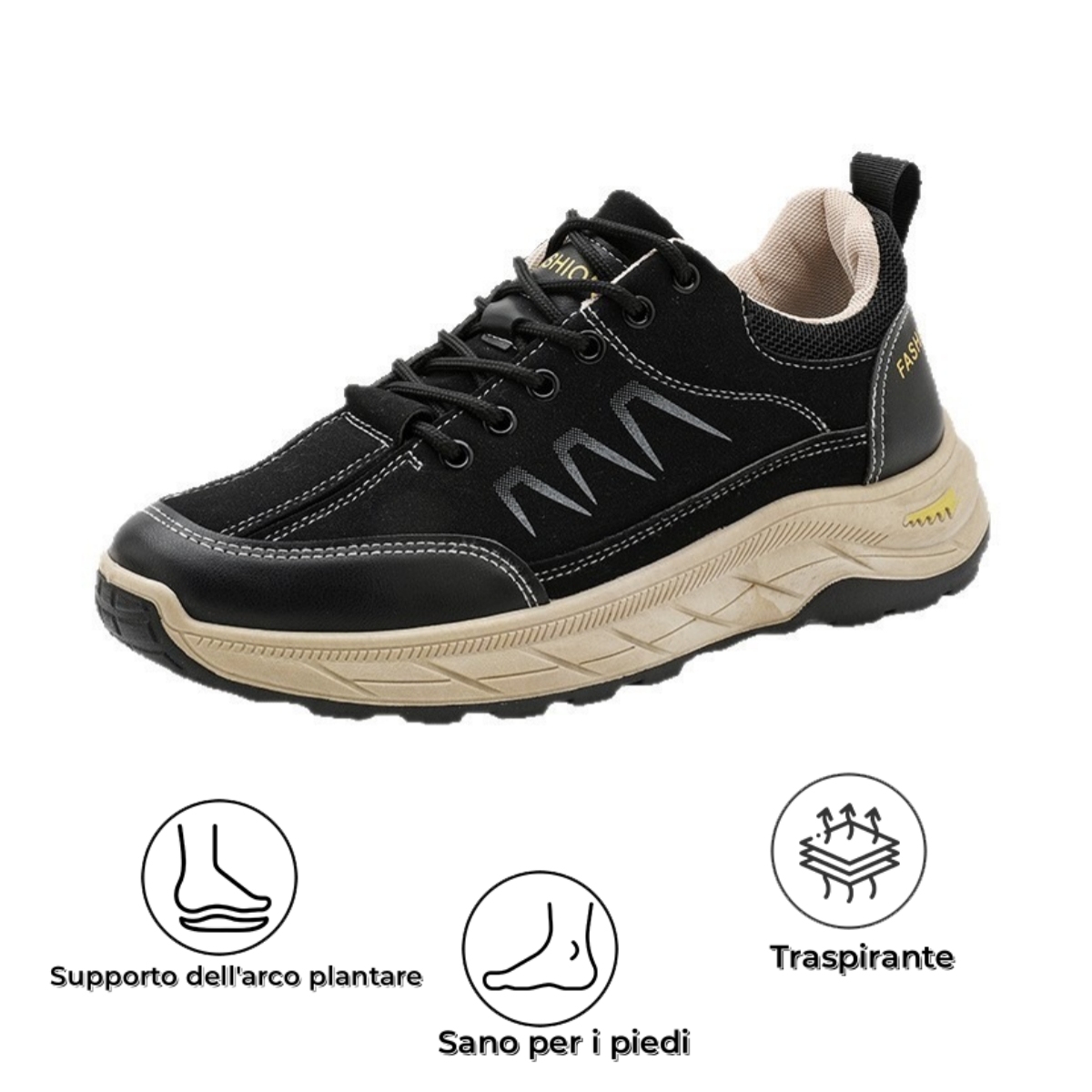 【⏰Sconto del 50% oggi - da non perdere】 Scarpe ortopediche dal design ergonomico - pelle di alta qualità + cuciture a mano 👞