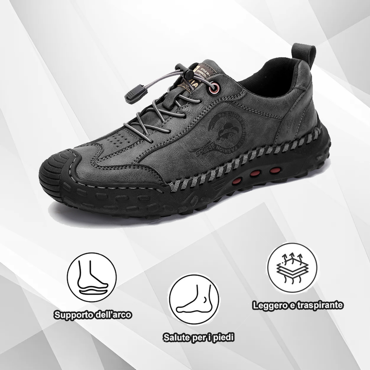(🔥50% di sconto oggi - prendilo!) Scarpe ortopediche premium ed eleganti 👞 - Design ergonomico per alleviare il dolore