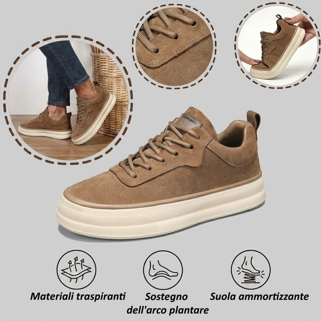 【⏰Ultimo giorno, 70% di sconto! Non perdete l'occasione!】Scarpe ortopediche ergonomiche con assorbimento degli urti, ✅️scarpe ortopediche salutari progettate specificamente per gli uomini europei.