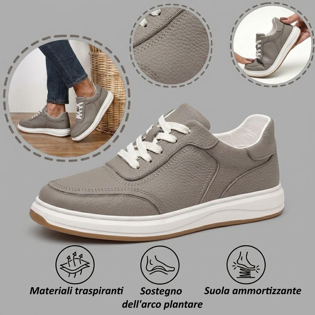 【⏰Ultimo giorno, 70% di sconto! Non perdete l'occasione!】Scarpe ortopediche ergonomiche con assorbimento degli urti, ✅️scarpe ortopediche salutari progettate specificamente per gli uomini europei.