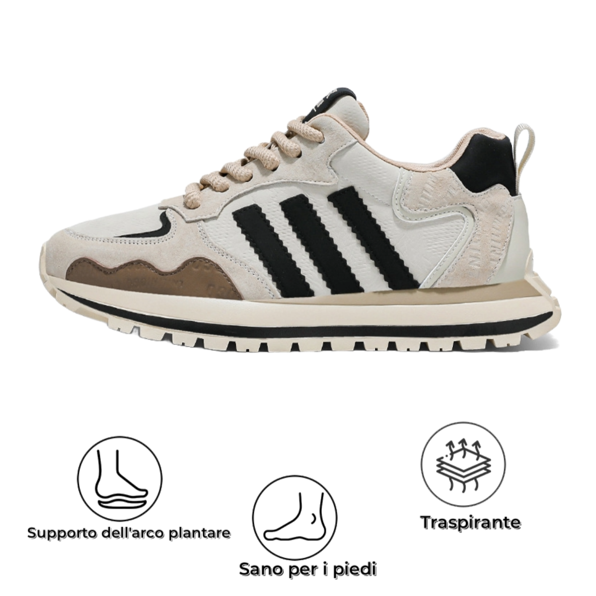 【⏰Sconto del 50% oggi - da non perdere】 Scarpe ortopediche dal design ergonomico - pelle di alta qualità + cuciture a mano 👞