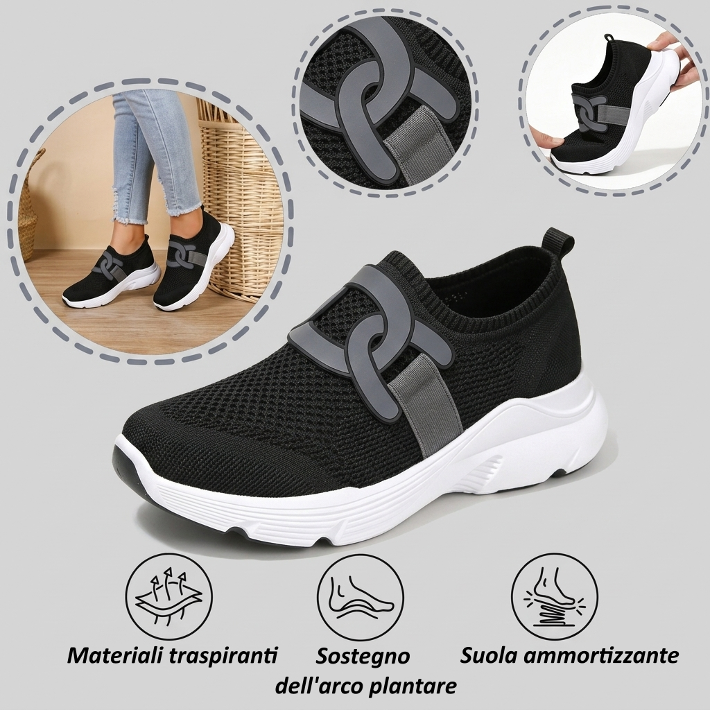 【⏰Ultimo giorno, 70% di sconto! Non perdete l'occasione!】Scarpe ortopediche ergonomiche con assorbimento degli urti, ✅️scarpe ortopediche salutari progettate specificamente per le donne europee.
