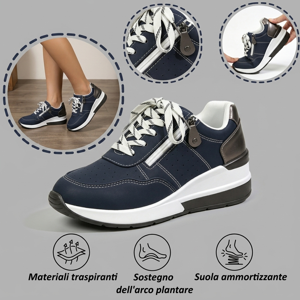 【⏰Ultimo giorno, 70% di sconto! Non perdete l'occasione!】Scarpe ortopediche ergonomiche con assorbimento degli urti, ✅️scarpe ortopediche salutari progettate specificamente per le donne europee.