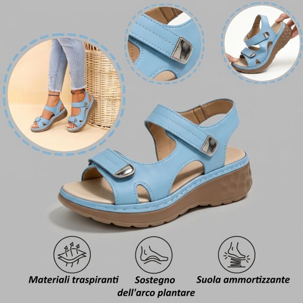 【🎁Ultimo giorno per il 70% di sconto! Non perdete l'occasione!】Sandali ortopedici e ammortizzanti dal design ergonomico per un'esperienza di camminata più confortevole👞