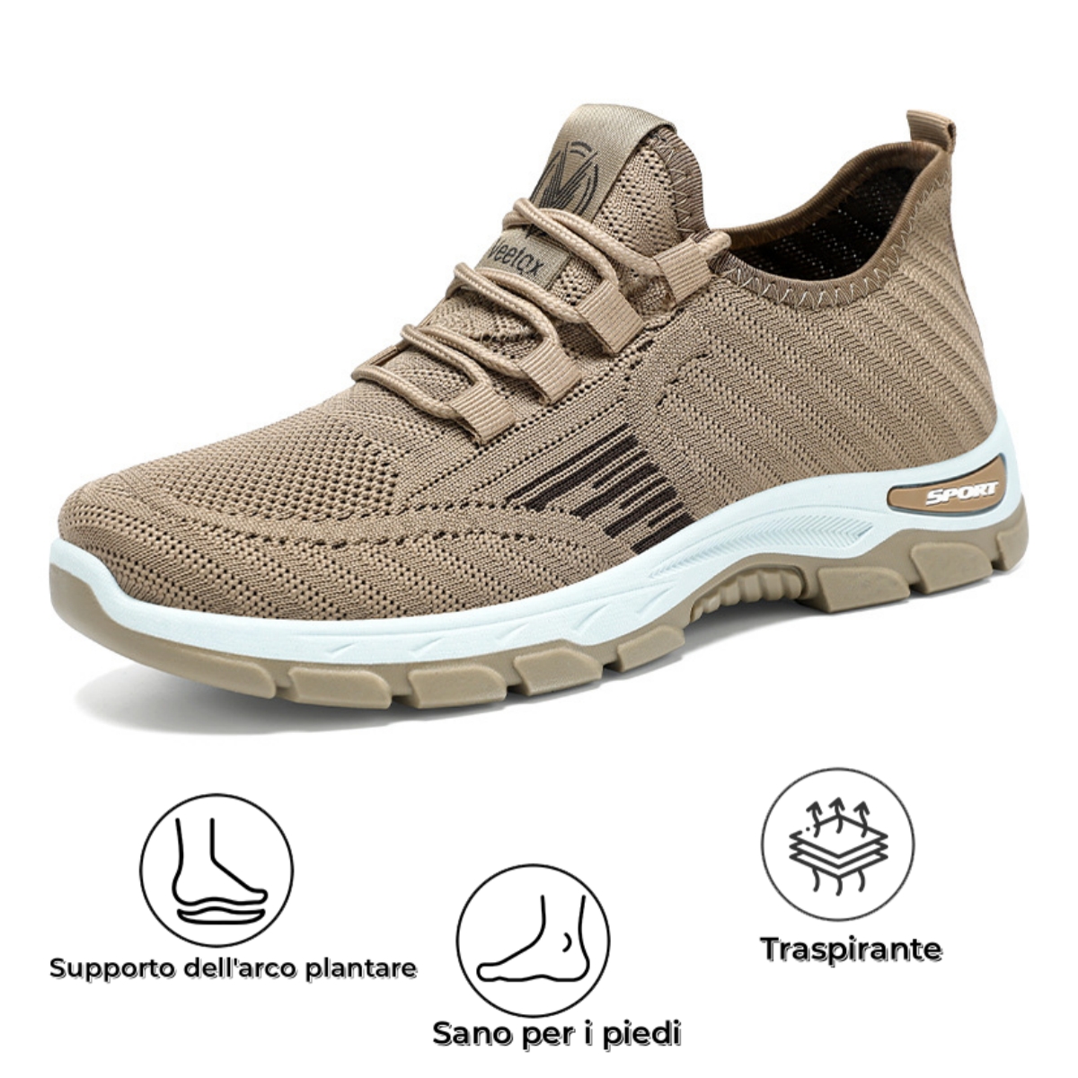 【⏰Sconto estivo del 50% - Non lasciartelo sfuggire】Design ergonomico - Scarpe ortopediche estive traspiranti - Pelle pregiata + cucite a mano 👞
