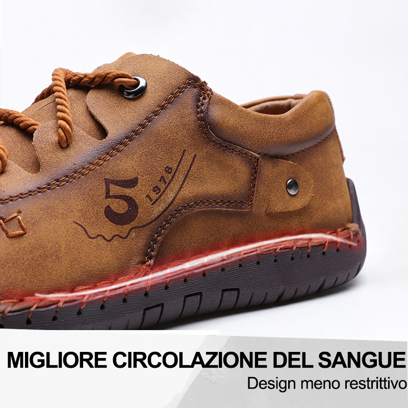 (🔥50% di sconto oggi - prendilo!) Scarpe ortopediche premium ed eleganti 👞 - Design ergonomico per alleviare il dolore