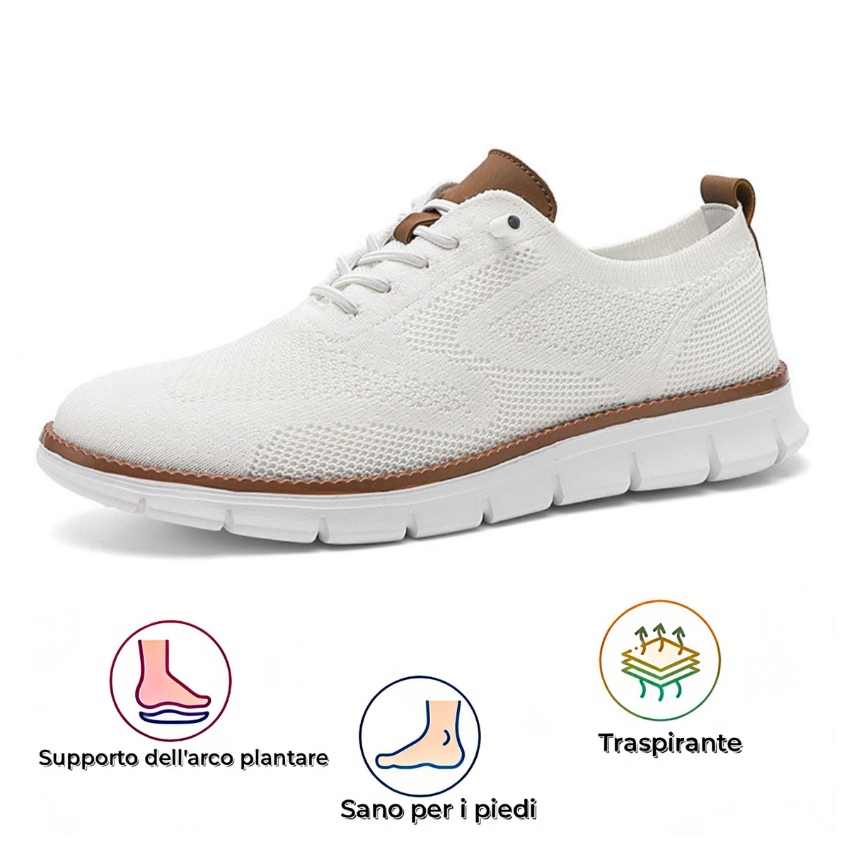 ⏰️Sconto del 50% oggi, non lasciartelo sfuggire! Scarpe ortopediche dal design ergonomico, eleganti calzature britanniche, antiscivolo, traspiranti e cucite a mano. -✅️Allevia efficacemente il dolore ai piedi