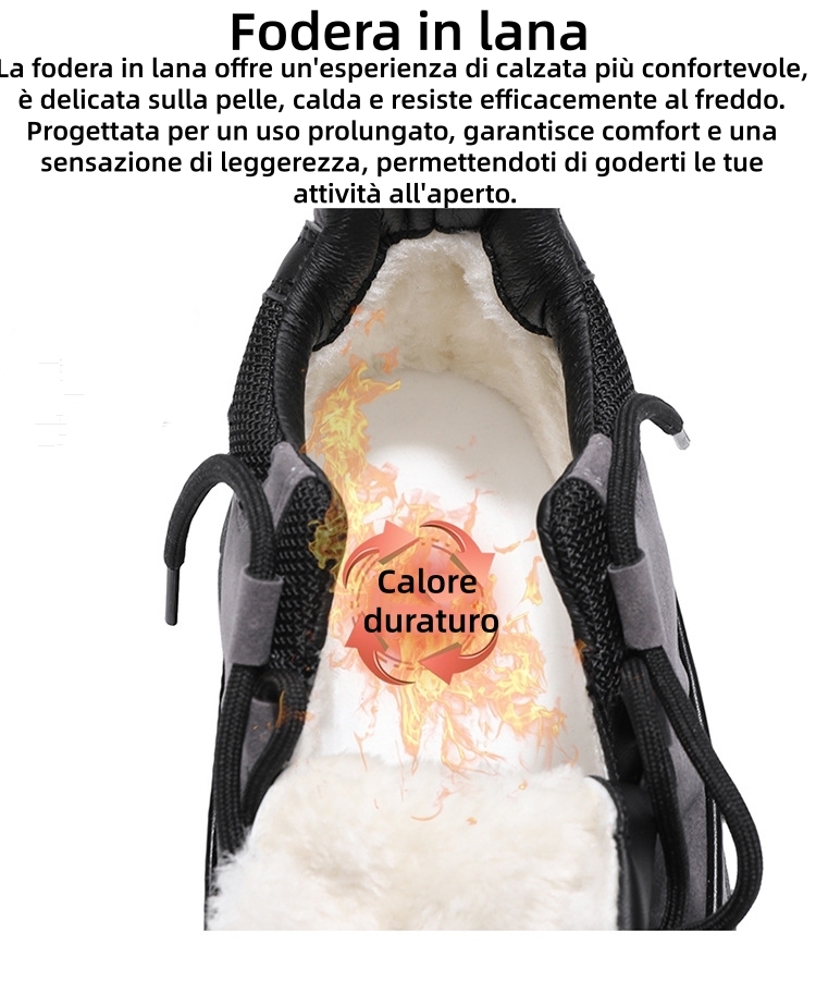 ⏰Sconto del 50% oggi, non lasciartelo sfuggire! 🐂Scarpe invernali ortopediche da uomo, realizzate in vera pelle scamosciata e lana di alta qualità👞cucite a mano✅ - alleviano efficacemente il dolore ai piedi.