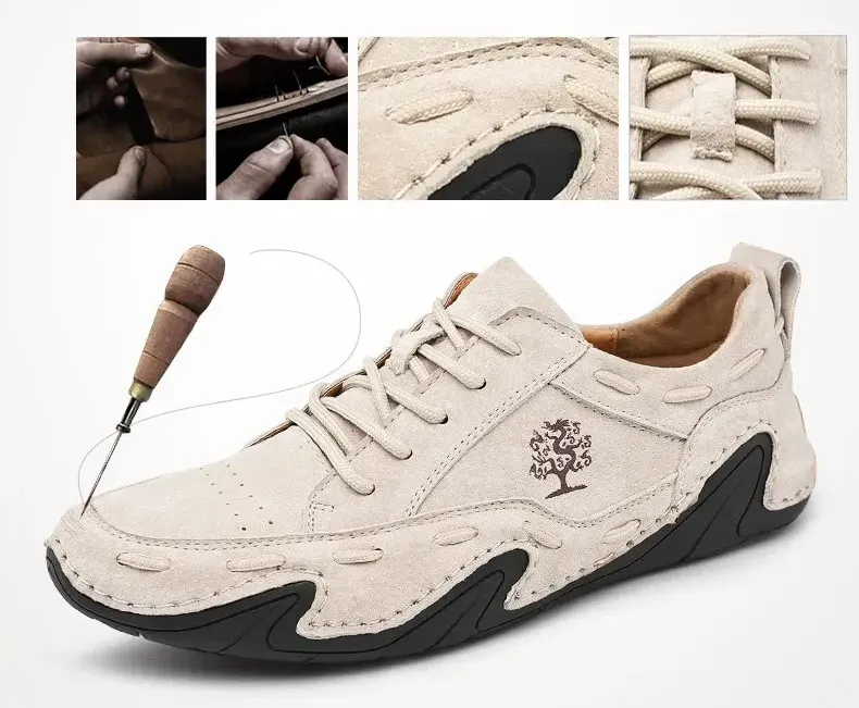 🔥 Sconto del 50% per un periodo limitato: non perdere questa occasione ⏰ Scarpe ortopediche da uomo alla moda 👞 - Elimina il dolore alle gambe e alla schiena - Design ergonomico