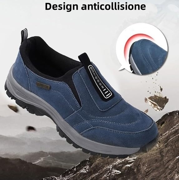 🔷Sconto del 70% oggi - Non perdete l'occasione! ⬛Nuove scarpe ortopediche in pelle scamosciata, morbide, comode, impermeabili e antiscivolo 🦶 Alleviano il dolore ai piedi