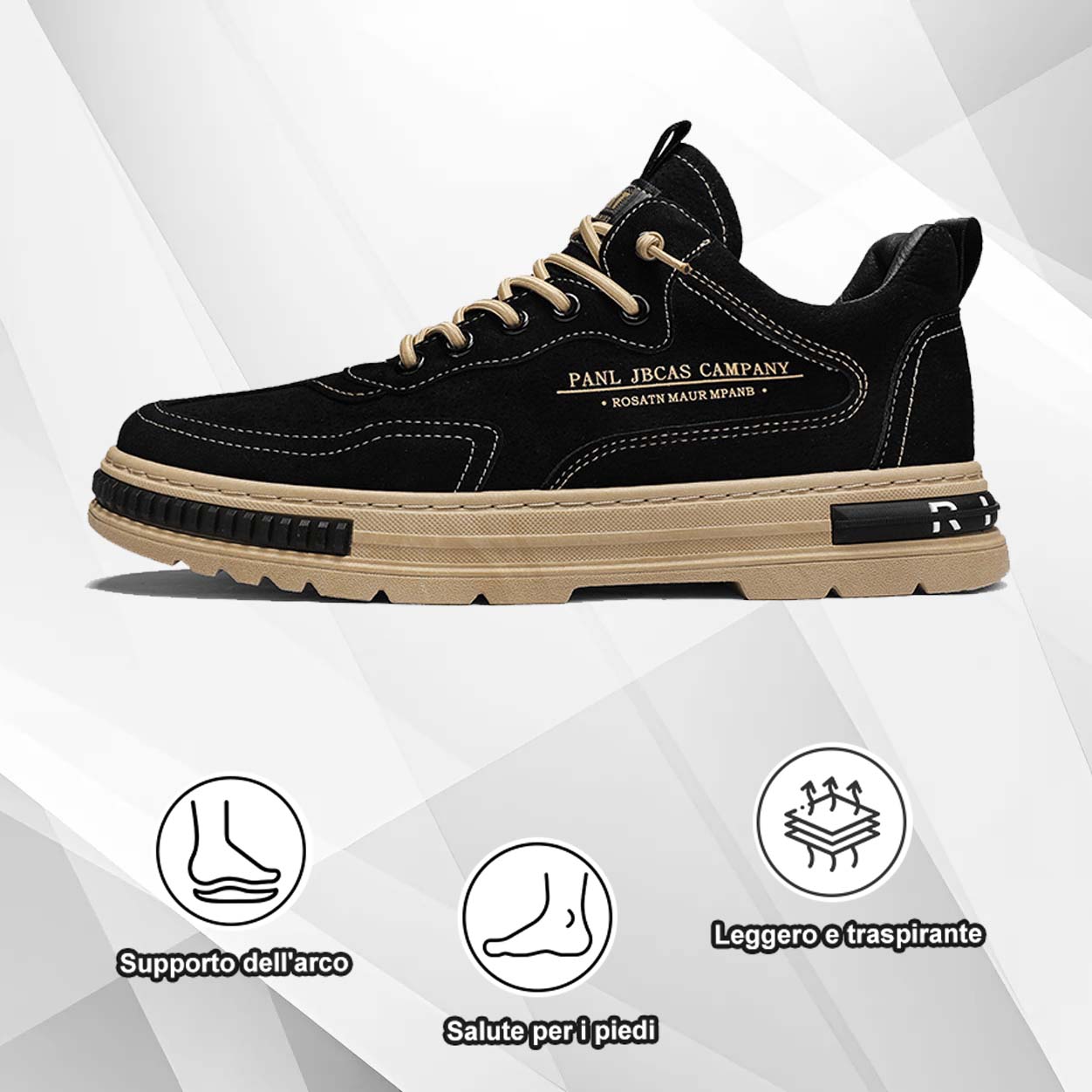 (🔥50% di sconto oggi - prendilo!) Scarpe ortopediche premium ed eleganti 👞 - Design ergonomico per alleviare il dolore