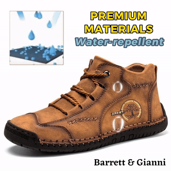 ⏰ Solo oggi: 70% di sconto - Non lasciartelo sfuggire! 🐂 Scarpe ortopediche da uomo migliorate, realizzate con vera pelle bovina australiana. Impermeabili e antiscivolo, 👞 cucite a mano. ✅ - Allevia efficacemente il dolore ai piedi.