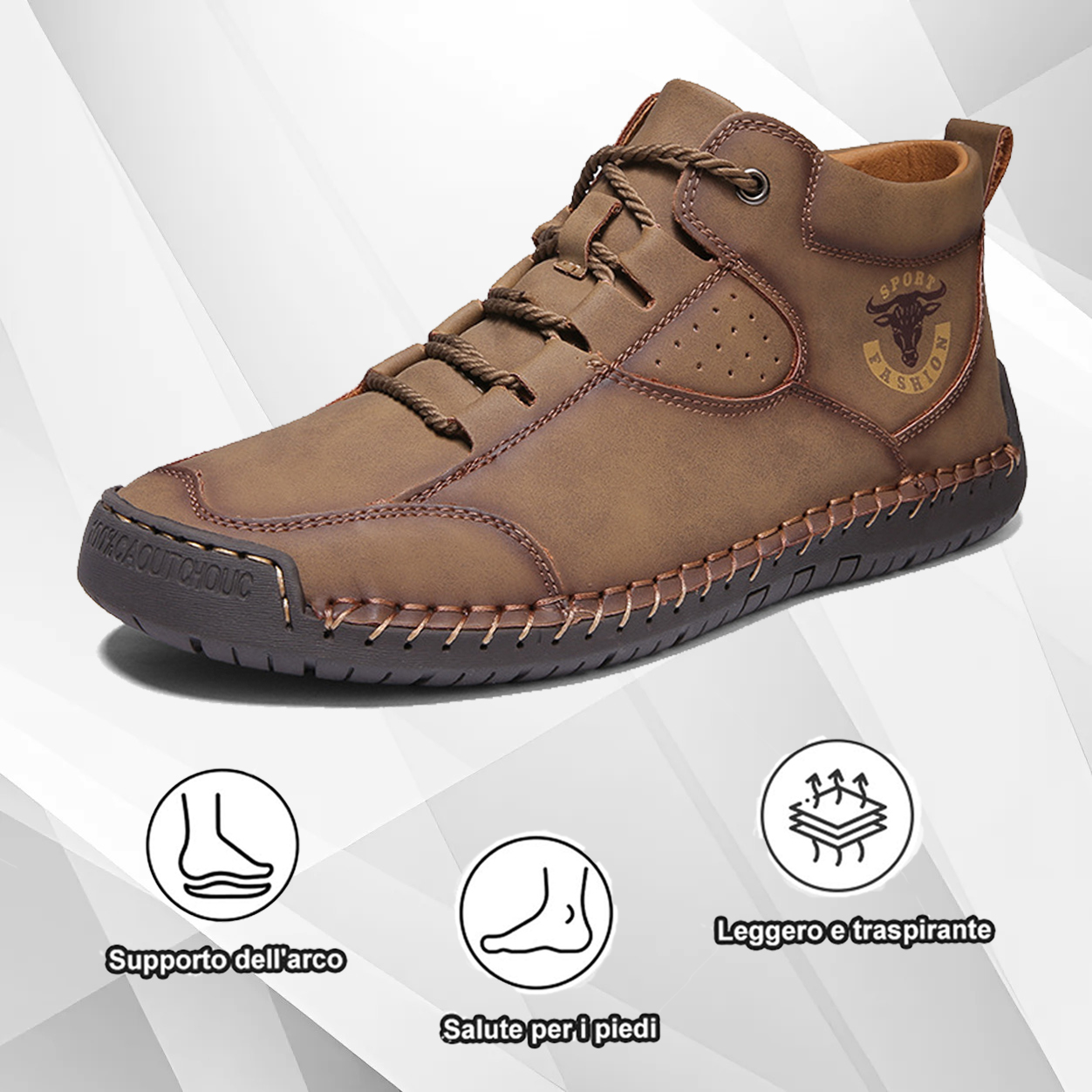 (🔥50% di sconto oggi - prendilo!) Scarpe ortopediche premium ed eleganti 👞 - Design ergonomico per alleviare il dolore