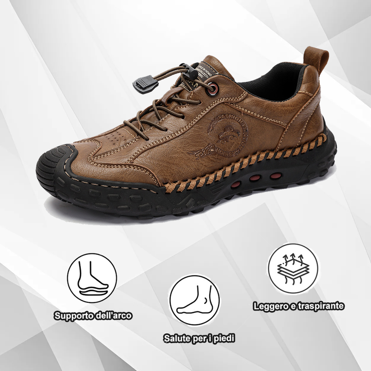 (🔥50% di sconto oggi - prendilo!) Scarpe ortopediche premium ed eleganti 👞 - Design ergonomico per alleviare il dolore