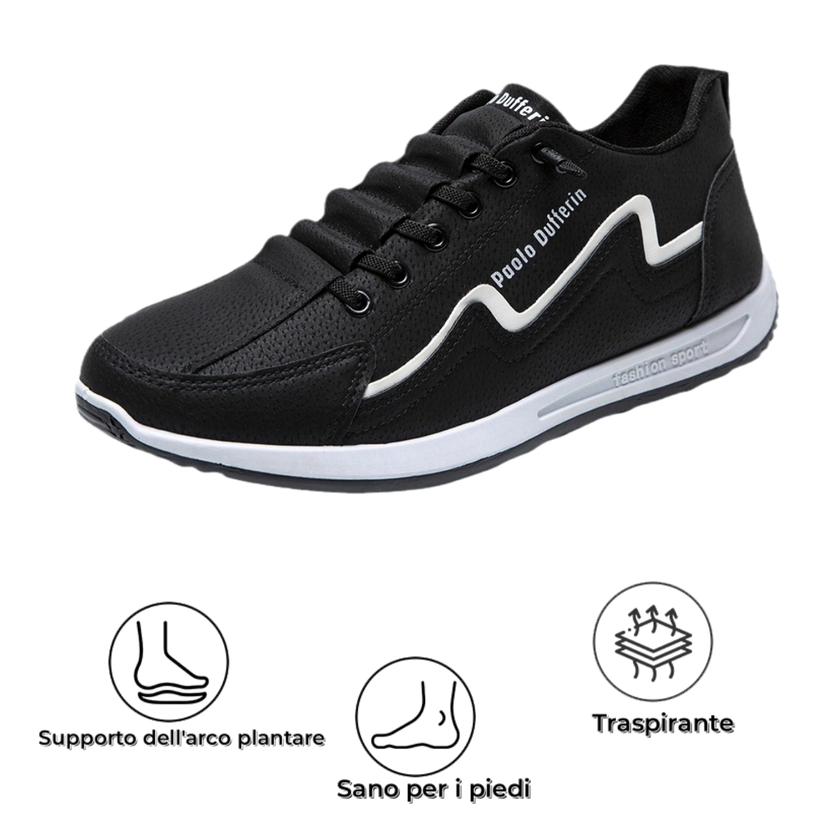 【⏰Sconto del 50% oggi - da non perdere】 Scarpe ortopediche dal design ergonomico - pelle di alta qualità + cuciture a mano 👞