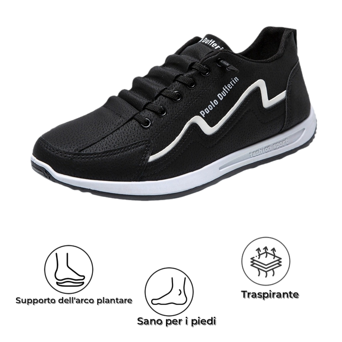 【⏰Sconto del 50% oggi - da non perdere】 Scarpe ortopediche dal design ergonomico - pelle di alta qualità + cuciture a mano 👞