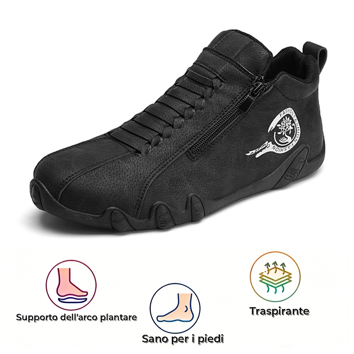 ⏰Sconto del 50% oggi, non perdete l'occasione! Nuove scarpe ortopediche ergonomiche in pelle scamosciata, migliorate di recente, alleviano efficacemente il dolore ai piedi🛡️, proteggono i piedi, sono traspiranti e comode, cucite a mano.