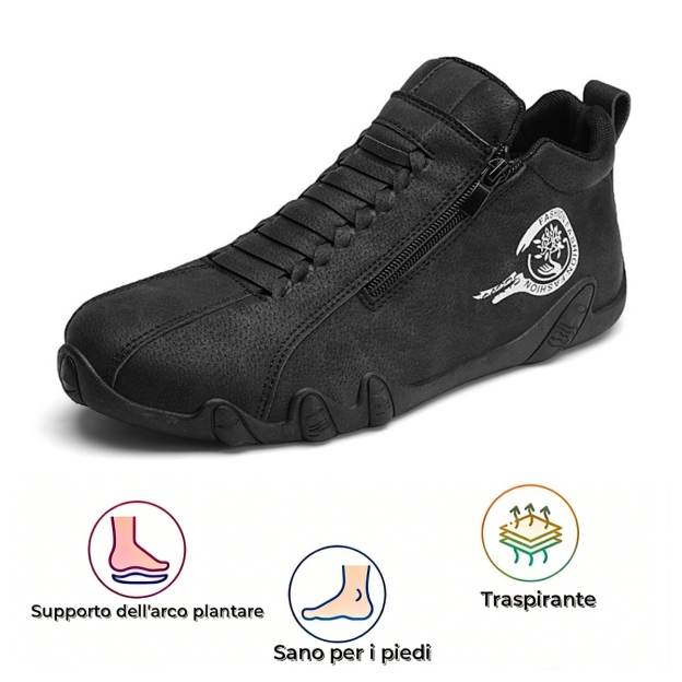 ⏰Sconto del 50% oggi, non perdete l'occasione! Nuove scarpe ortopediche ergonomiche in pelle scamosciata, migliorate di recente, alleviano efficacemente il dolore ai piedi🛡️, proteggono i piedi, sono traspiranti e comode, cucite a mano.