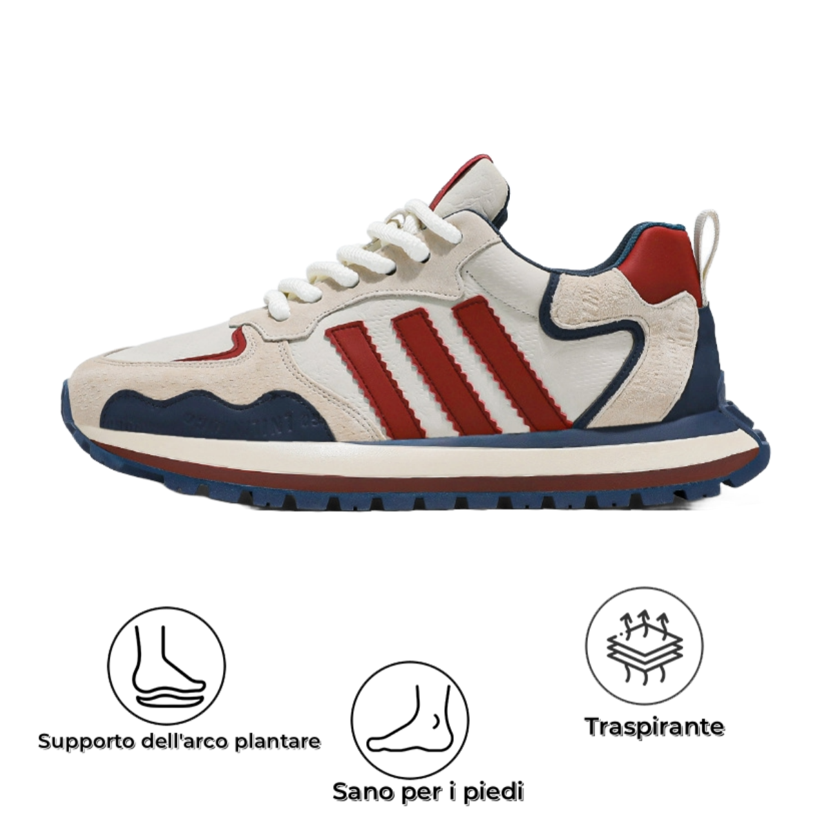 【⏰Sconto del 50% oggi - da non perdere】 Scarpe ortopediche dal design ergonomico - pelle di alta qualità + cuciture a mano 👞