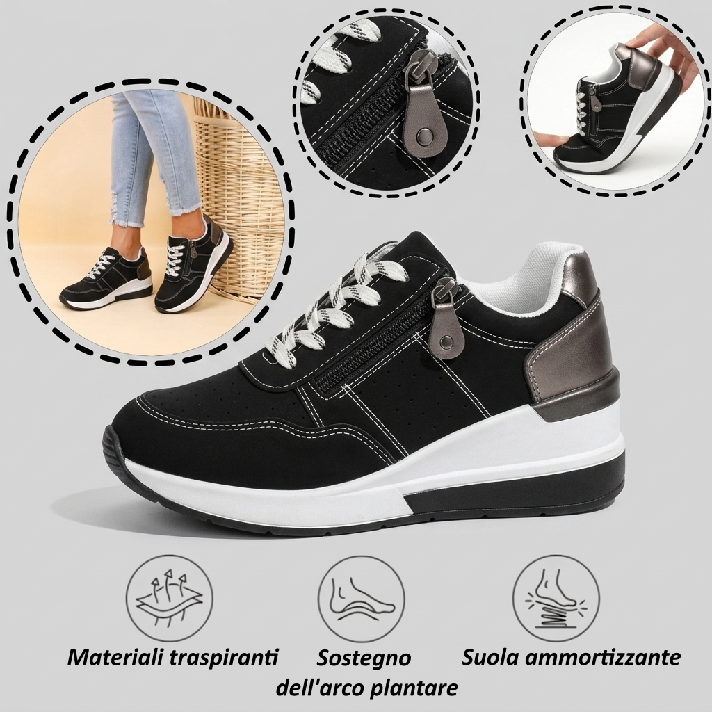【⏰Ultimo giorno, 70% di sconto! Non perdete l'occasione!】Scarpe ortopediche ergonomiche con assorbimento degli urti, ✅️scarpe ortopediche salutari progettate specificamente per le donne europee.