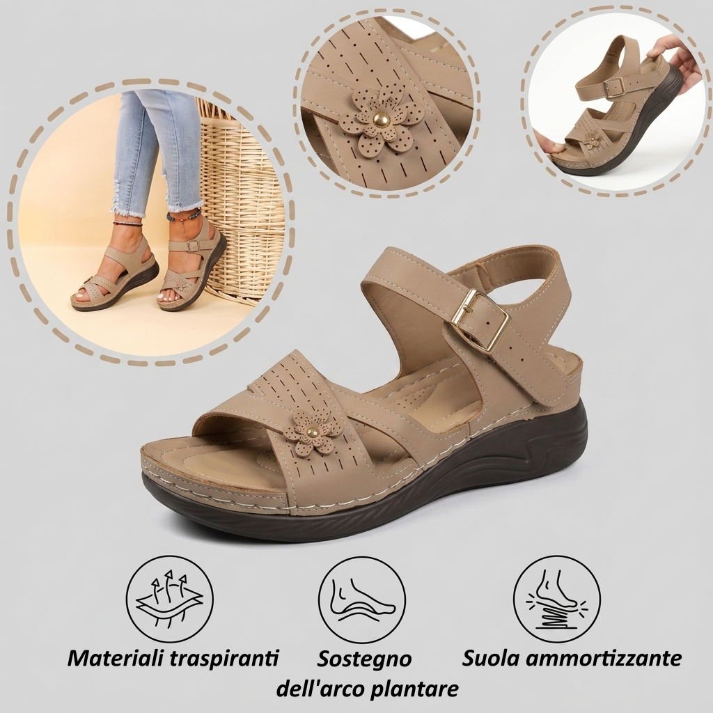 【⏰Ultimo giorno, 70% di sconto! Non perdete l'occasione!】Sandali ortopedici dal design ergonomico con assorbimento degli urti, ✅️scarpe ortopediche salutari progettate specificamente per le donne europee.