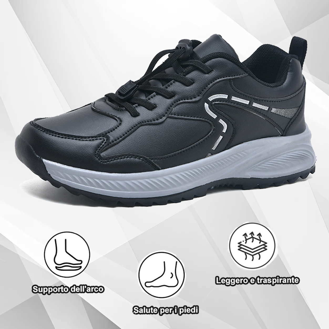 (🔥50% di sconto oggi - prendilo!) Scarpe ortopediche premium ed eleganti 👞 - Design ergonomico per alleviare il dolore