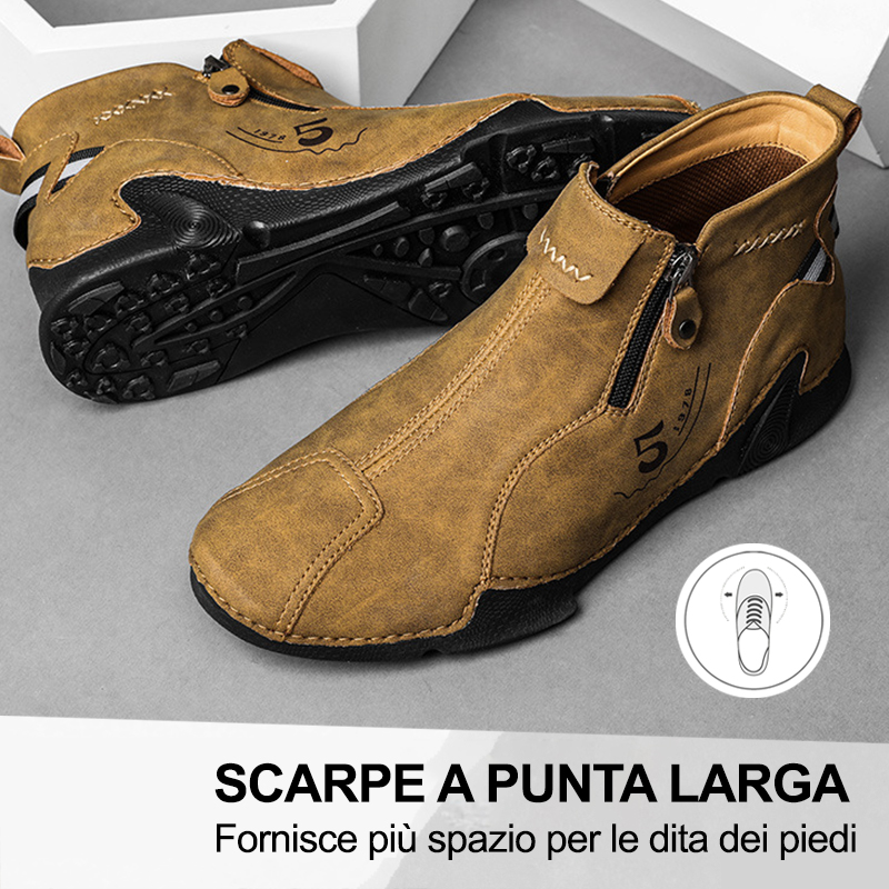 (🔥50% di sconto oggi - prendilo!) Scarpe ortopediche premium ed eleganti 👞 - Design ergonomico per alleviare il dolore