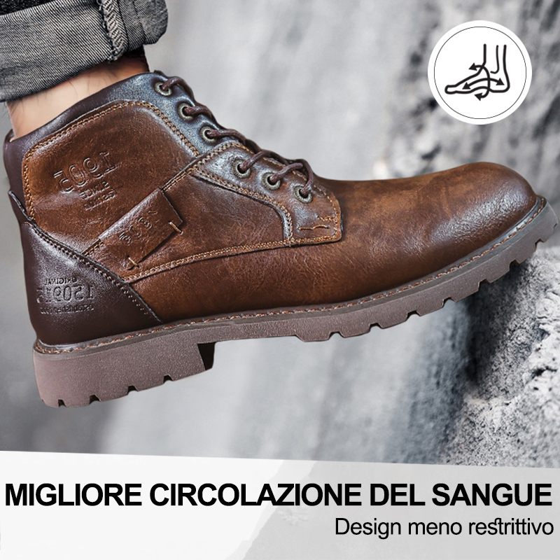 (🔥50% di sconto oggi - prendilo!) Scarpe ortopediche premium ed eleganti 👞 - Design ergonomico per alleviare il dolore