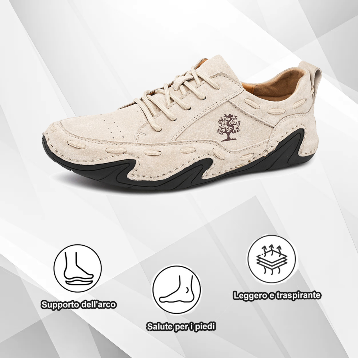 (🔥50% di sconto oggi - prendilo!) Scarpe ortopediche premium ed eleganti 👞 - Design ergonomico per alleviare il dolore