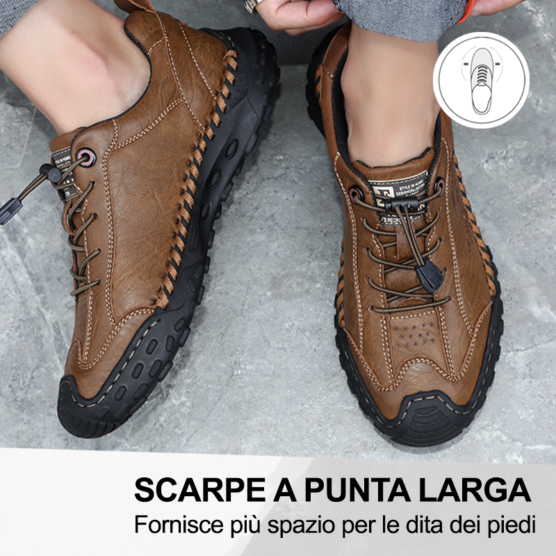 (🔥50% di sconto oggi - prendilo!) Scarpe ortopediche premium ed eleganti 👞 - Design ergonomico per alleviare il dolore