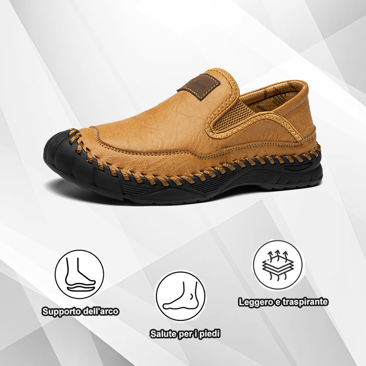 (🔥50% di sconto oggi - prendilo!) Scarpe ortopediche premium ed eleganti 👞 - Design ergonomico per alleviare il dolore