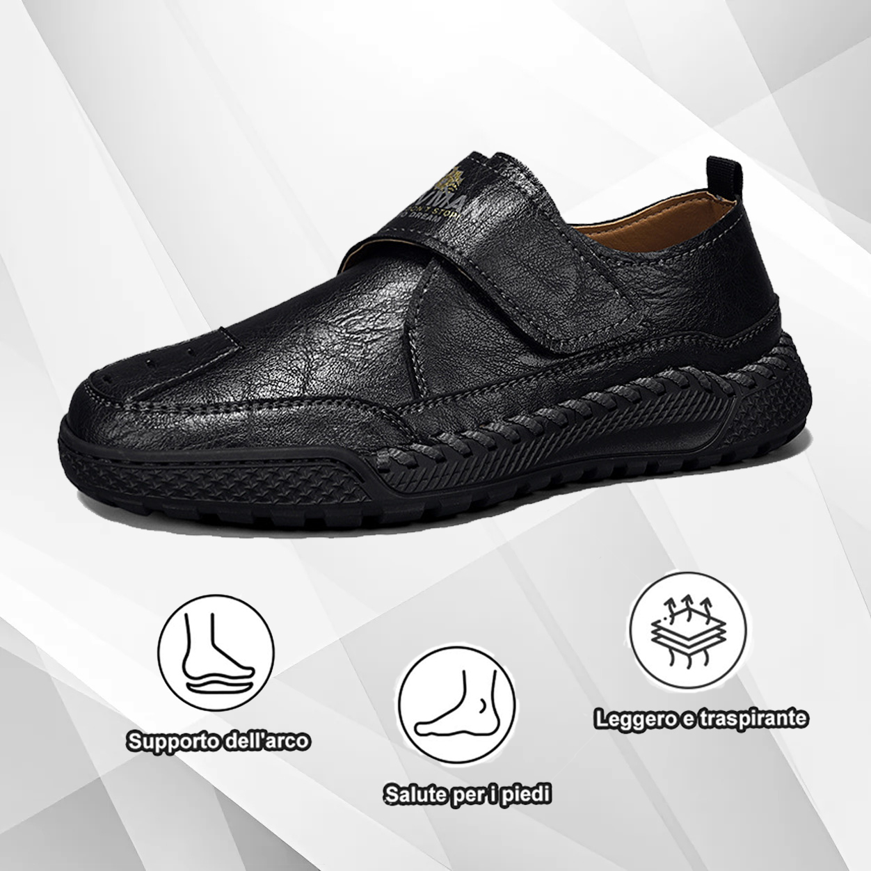 (🔥50% di sconto oggi - prendilo!) Scarpe ortopediche premium ed eleganti 👞 - Design ergonomico per alleviare il dolore