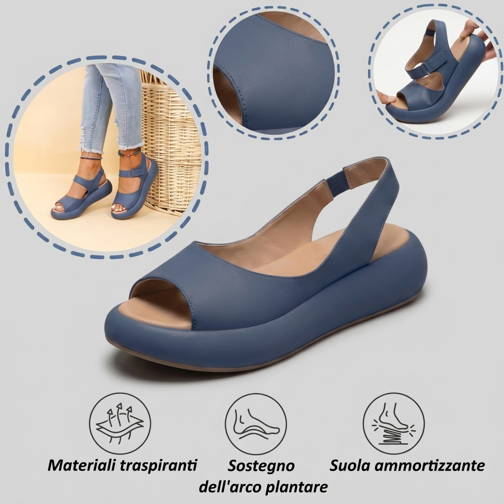【⏰Ultimo giorno, 70% di sconto! Non perdete l'occasione!】Sandali ortopedici dal design ergonomico con assorbimento degli urti, ✅️scarpe ortopediche salutari progettate specificamente per le donne europee.