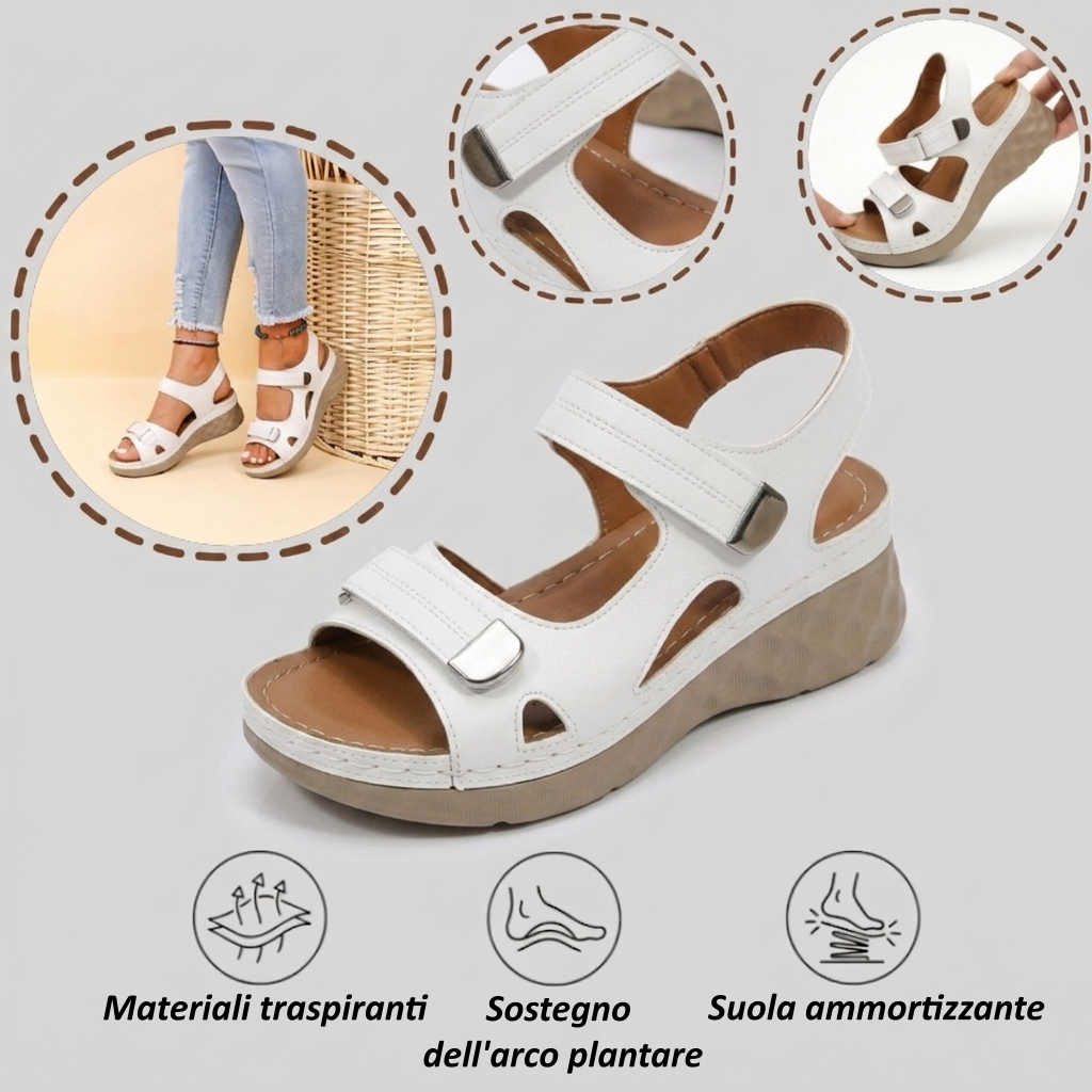 【🎁Ultimo giorno per il 70% di sconto! Non perdete l'occasione!】Sandali ortopedici e ammortizzanti dal design ergonomico per un'esperienza di camminata più confortevole👞