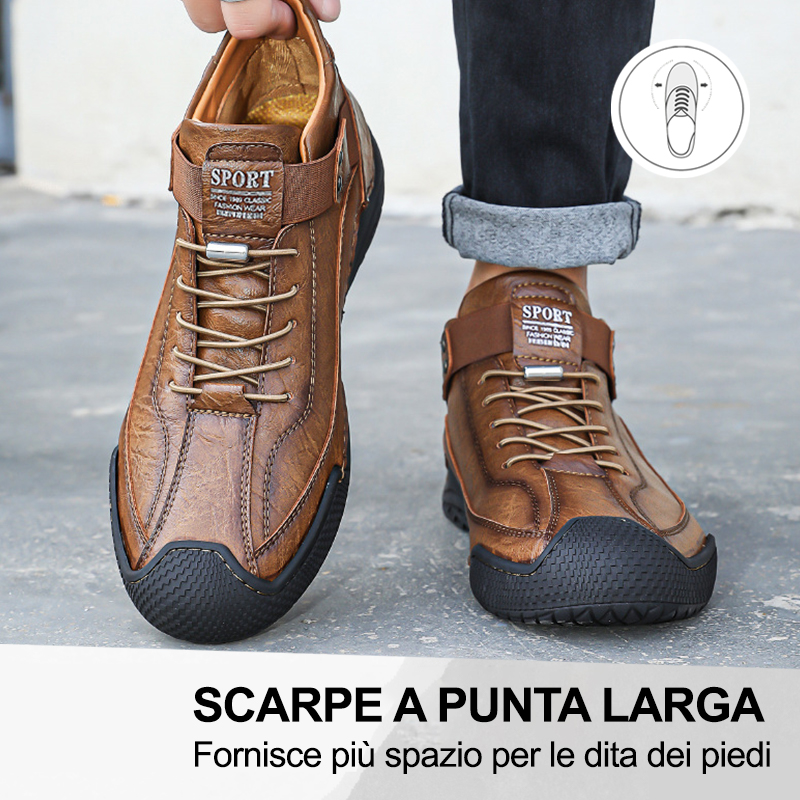 (🔥50% di sconto oggi - prendilo!) Scarpe ortopediche premium ed eleganti 👞 - Design ergonomico per alleviare il dolore
