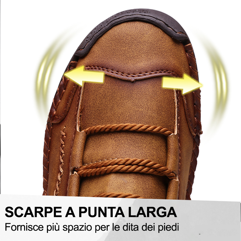 (🔥50% di sconto oggi - prendilo!) Scarpe ortopediche premium ed eleganti 👞 - Design ergonomico per alleviare il dolore