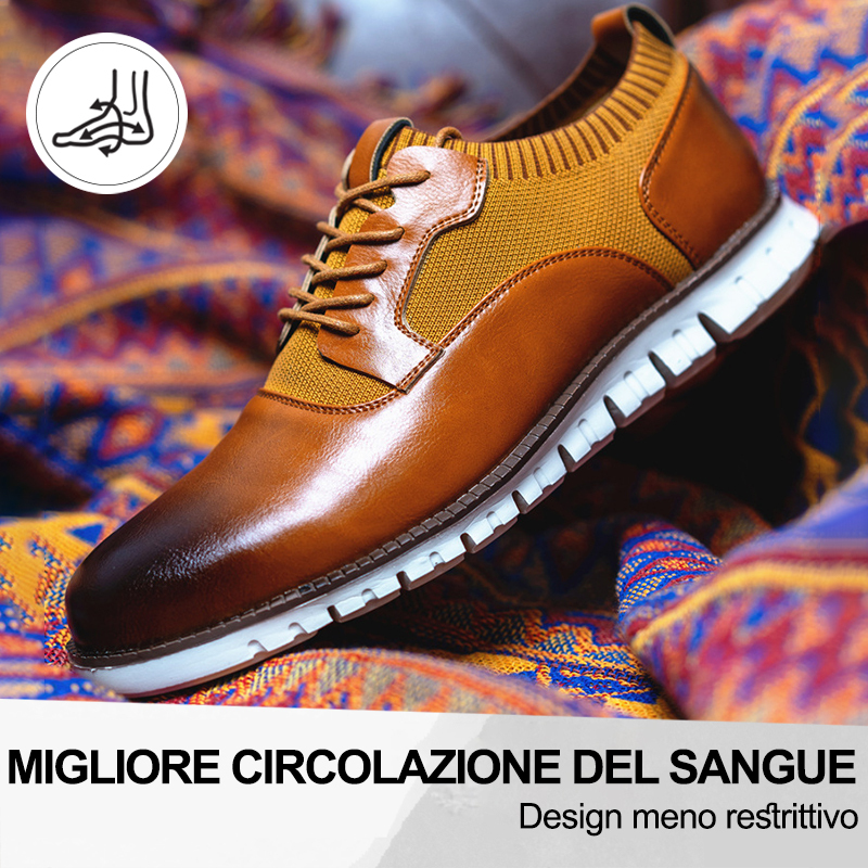 (🔥50% di sconto oggi - prendilo!) Scarpe ortopediche premium ed eleganti 👞 - Design ergonomico per alleviare il dolore