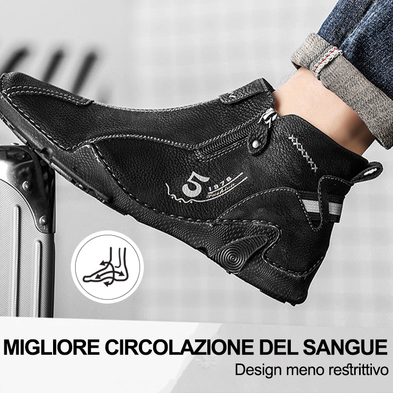 (🔥50% di sconto oggi - prendilo!) Scarpe ortopediche premium ed eleganti 👞 - Design ergonomico per alleviare il dolore