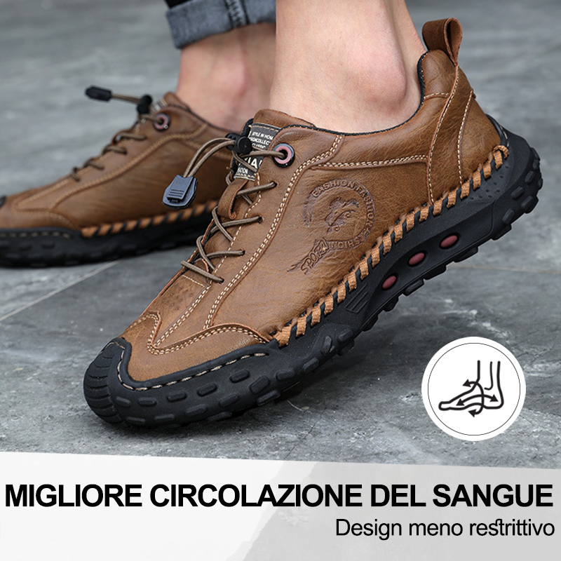 (🔥50% di sconto oggi - prendilo!) Scarpe ortopediche premium ed eleganti 👞 - Design ergonomico per alleviare il dolore