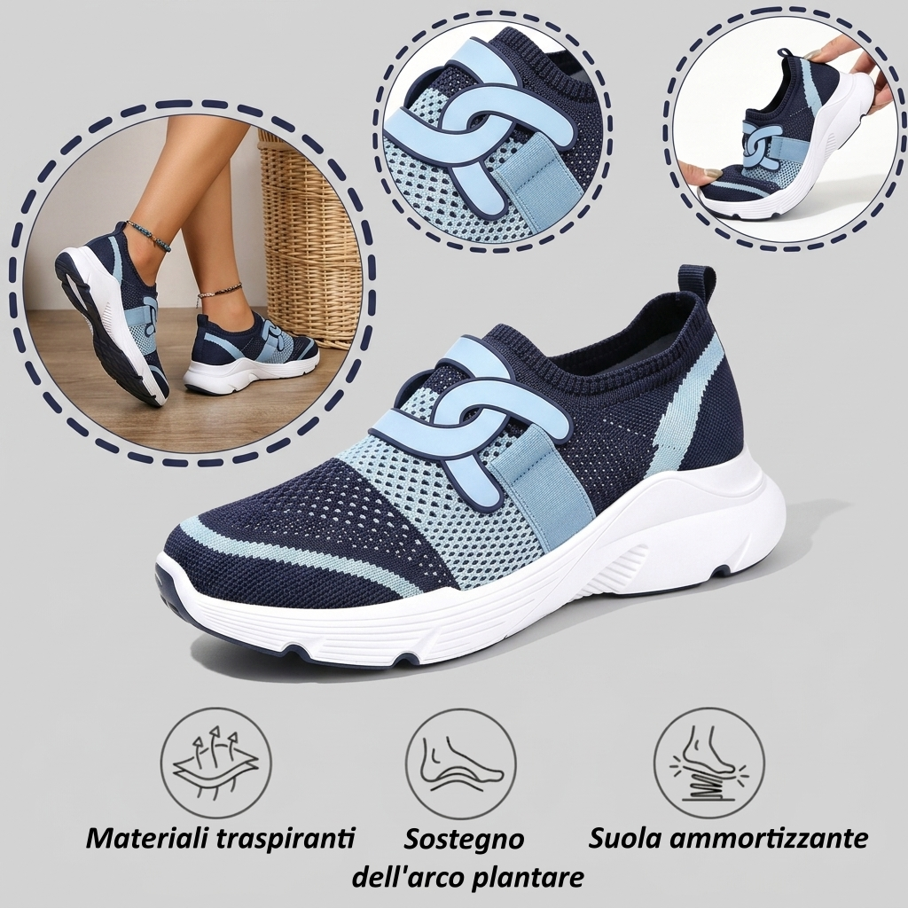 【⏰Ultimo giorno, 70% di sconto! Non perdete l'occasione!】Scarpe ortopediche ergonomiche con assorbimento degli urti, ✅️scarpe ortopediche salutari progettate specificamente per le donne europee.
