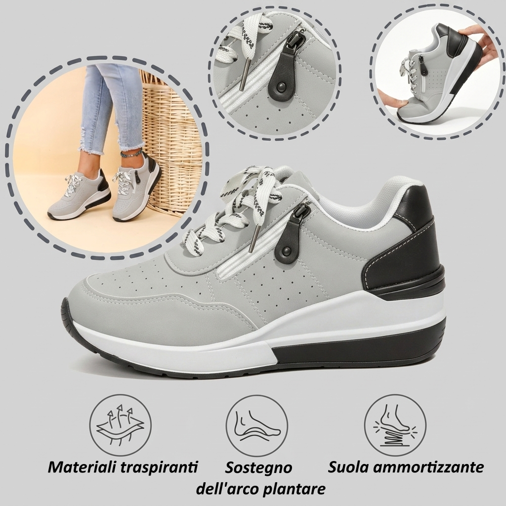 【⏰Ultimo giorno, 70% di sconto! Non perdete l'occasione!】Scarpe ortopediche ergonomiche con assorbimento degli urti, ✅️scarpe ortopediche salutari progettate specificamente per le donne europee.