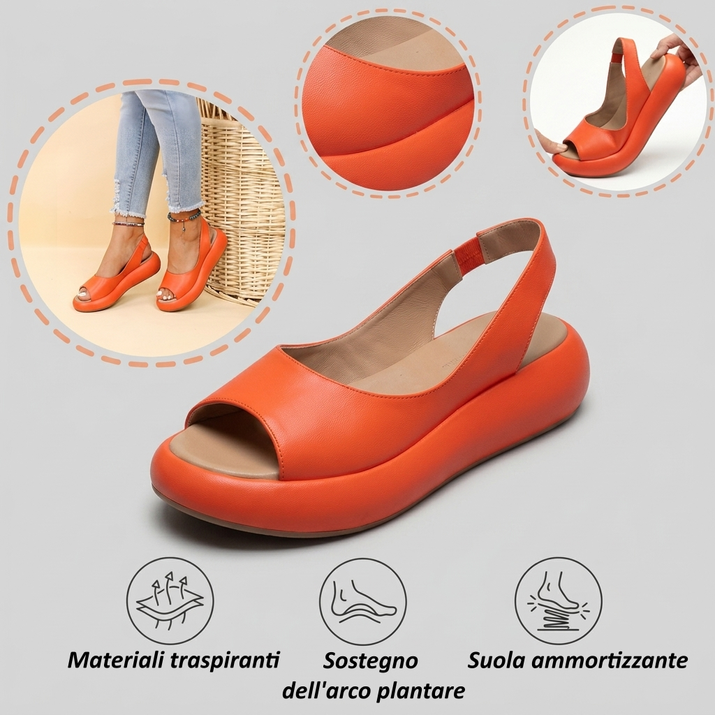 【⏰Ultimo giorno, 70% di sconto! Non perdete l'occasione!】Sandali ortopedici dal design ergonomico con assorbimento degli urti, ✅️scarpe ortopediche salutari progettate specificamente per le donne europee.