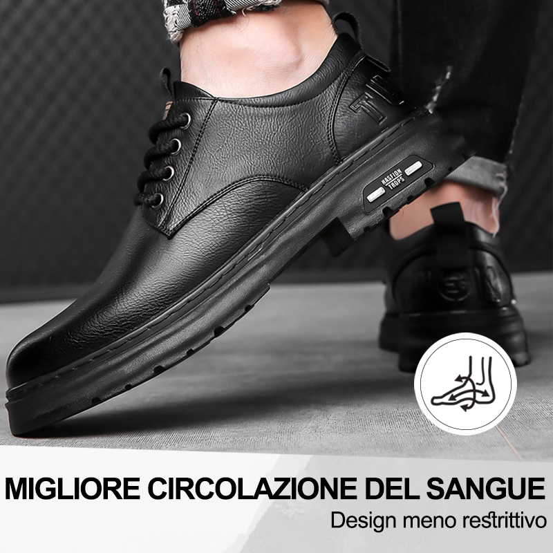 (🔥50% di sconto oggi - prendilo!) Scarpe ortopediche premium ed eleganti 👞 - Design ergonomico per alleviare il dolore