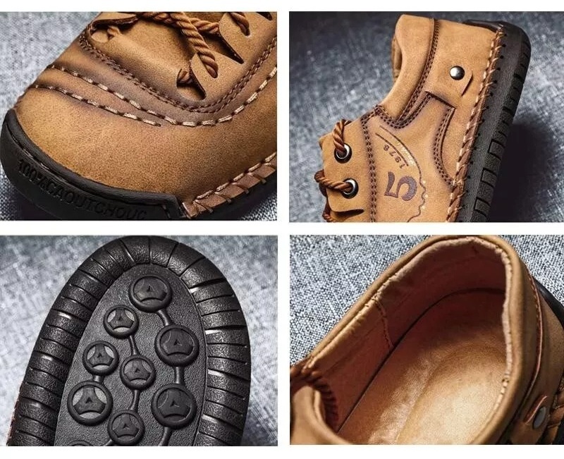 【🔥Sconto del 50% oggi - da non perdere】 Scarpe ortopediche dal design ergonomico - pelle di alta qualità + cucito a mano 👞