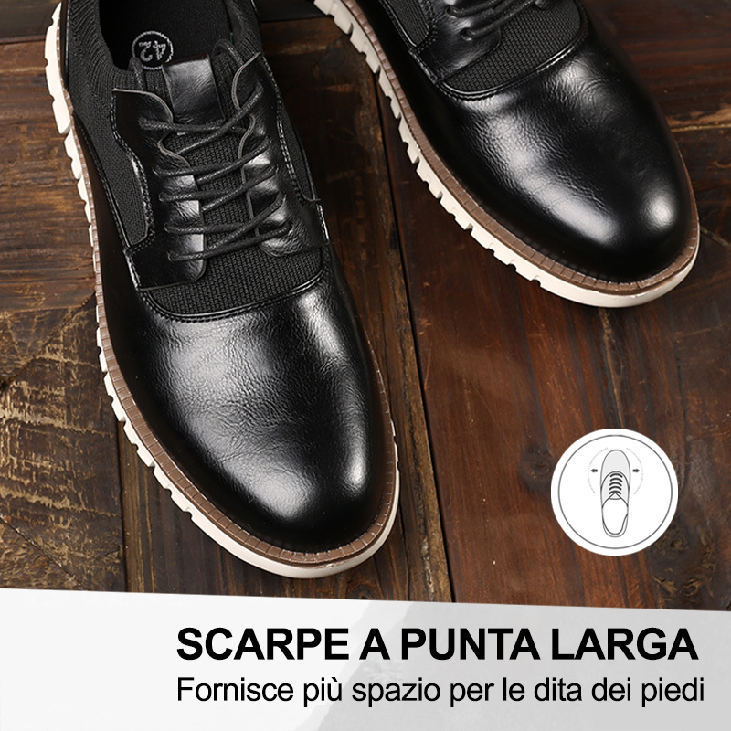 (🔥50% di sconto oggi - prendilo!) Scarpe ortopediche premium ed eleganti 👞 - Design ergonomico per alleviare il dolore
