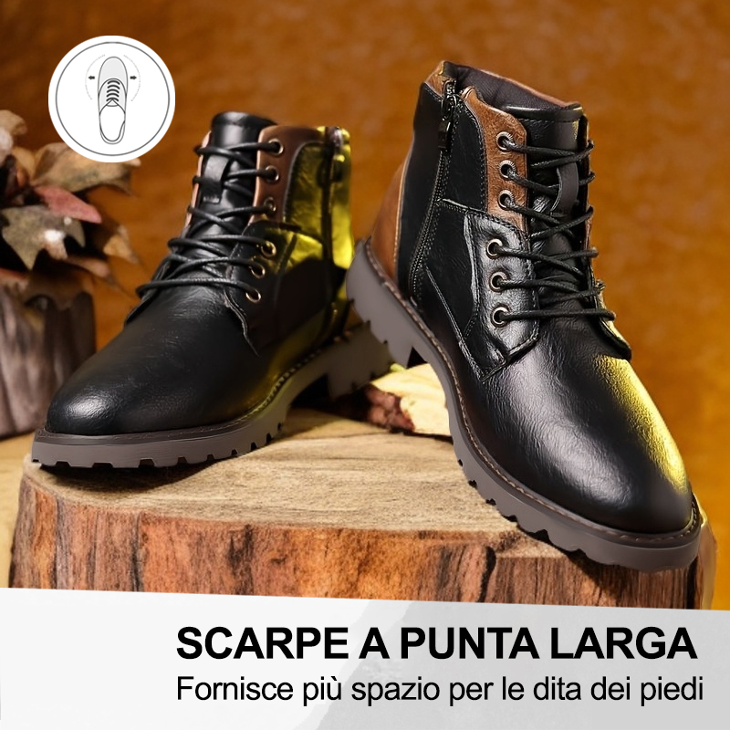 (🔥50% di sconto oggi - prendilo!) Scarpe ortopediche premium ed eleganti 👞 - Design ergonomico per alleviare il dolore