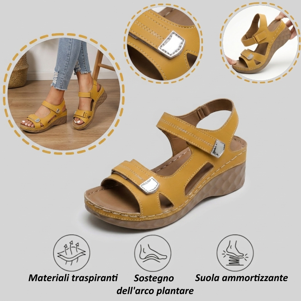 【🎁Ultimo giorno per il 70% di sconto! Non perdete l'occasione!】Sandali ortopedici e ammortizzanti dal design ergonomico per un'esperienza di camminata più confortevole👞